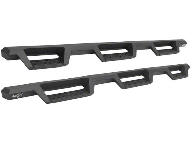 Westin HDX Drop Wheel-to-Wheel Nerf Side Step Bars; Textured Black (15-19 Silverado 2500 HD Double Cab w/ 6.50-Foot Standard Box)