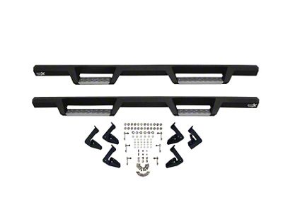 Westin HDX Stainless Drop Nerf Side Step Bars; Textured Black (07-19 Silverado 2500 HD Extended/Double Cab)