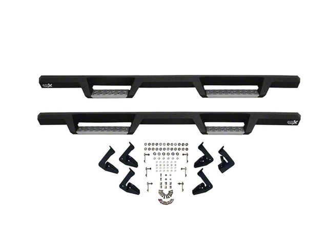 Westin HDX Stainless Drop Nerf Side Step Bars; Textured Black (07-19 Silverado 2500 HD Extended/Double Cab)