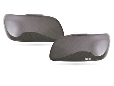 Headlight Covers; Carbon Fiber Look (07-14 Silverado 2500 HD)