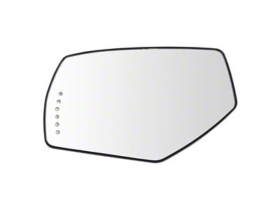 Heated Turn Signal Spotter Glass Mirror Glass; Driver Side (15-17 Silverado 2500 HD)