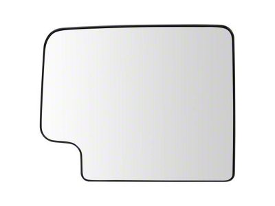 Heated Upper Towing Mirror Glass; Driver Side (20-21 Silverado 2500 HD)