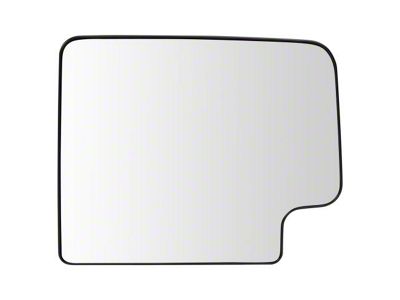 Heated Upper Towing Mirror Glass; Passenger Side (19-21 Silverado 2500 HD)