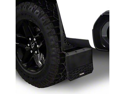 Putco Hex Mud Skins; High-Density Polyethylene; Front (20-25 Silverado 2500 HD)