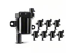 Ignition Coil with 4-Pins; Round Coil; Set of Eight (01-06 6.0L Silverado 2500 HD)