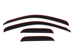 In-Channel Ventvisor Window Deflectors; Front and Rear; Dark Smoke (07-14 Silverado 2500 HD Extended Cab)