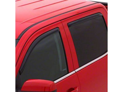 In-Channel Ventvisor Window Deflectors; Front and Rear; Dark Smoke (20-24 Silverado 2500 HD Crew Cab)