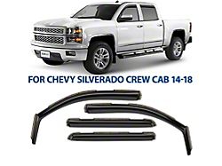 in-Channel Window Deflectors (14-19 Silverado 2500 HD Crew Cab)