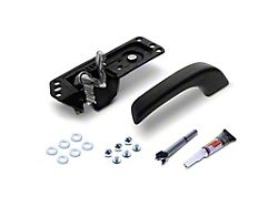 Interior Door Handle Repair Kit with Door Lock Button; Textured Black; Driver Side (07-14 Silverado 2500 HD)