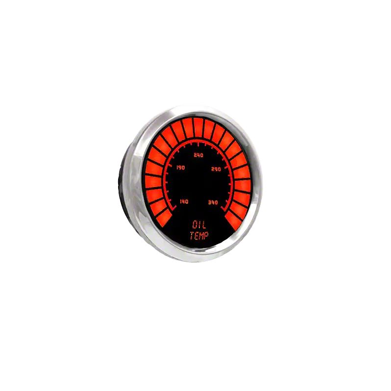 Intellitronix MS9107W 2 1/16 Chrome Digital Transmission Temp Gauge