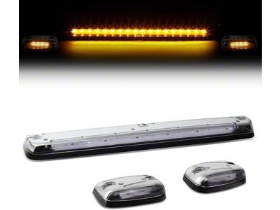 LED Cab Roof Lights; Amber (07-14 Silverado 2500 HD)