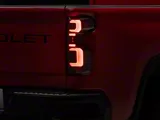 LED Tail Lights; Black Housing; Clear Lens (20-23 Silverado 2500 HD w/ Factory LED Tail Lights)