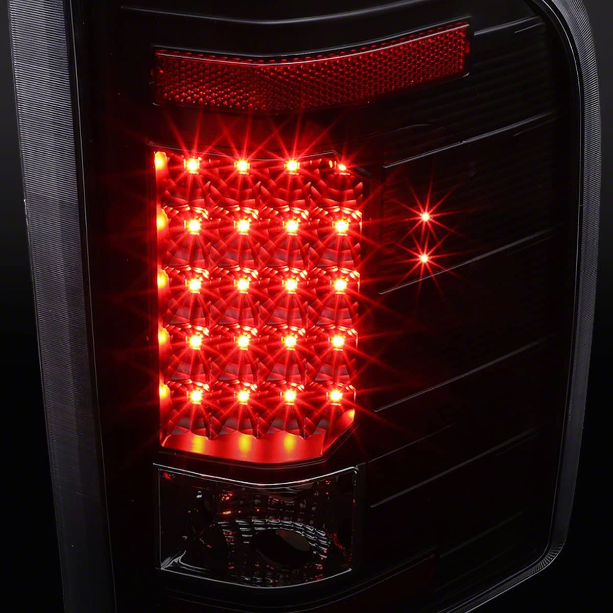 Autozensation Red LED Tail Lights For 2007-2014 Chevy Silverado 1500 2500HD