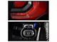 LED Tail Lights; Black Housing; Red/Clear Lens (20-23 Silverado 2500 HD w/ Factory Halogen Tail Lights)