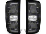 LED Tail Lights; Black Housing; Smoked Lens (15-19 Silverado 2500 HD w/ Factory Halogen Tail Lights)