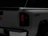 LED Tail Lights; Black Housing; Smoked Lens (07-14 Silverado 2500 HD)