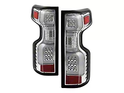LED Tail Lights; Chrome Housing; Clear Lens (20-24 Silverado 2500 HD w/ Factory LED Tail Lights)
