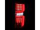 LED Tail Lights; Chrome Housing; Red Clear Lens (07-14 Silverado 2500 HD)