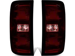 LED Tail Lights; Chrome Housing; Smoked Lens (15-19 Silverado 2500 HD w/ Factory Halogen Tail Lights)