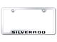 Silverado Laser Etched Cut-Out License Plate Frame (Universal; Some Adaptation May Be Required)