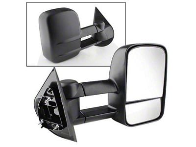 Manual Extendable Towing Mirror; Passenger Side (07-13 Silverado 2500 HD)