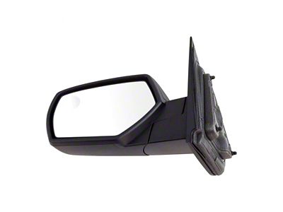 Manual Mirror; Textured Black; Driver Side (15-18 Silverado 2500 HD)