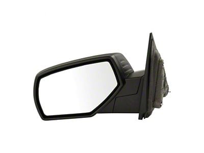 Manual Mirror; Textured Black; Driver Side (15-18 Silverado 2500 HD)