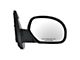 Manual Mirrors; Textured Black (07-13 Silverado 2500 HD)