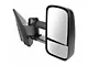 Manual Towing Mirrors; Textured Black (07-14 Silverado 2500 HD)