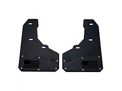 Merica Mud Flaps; Front; Black (15-19 Silverado 2500 HD)