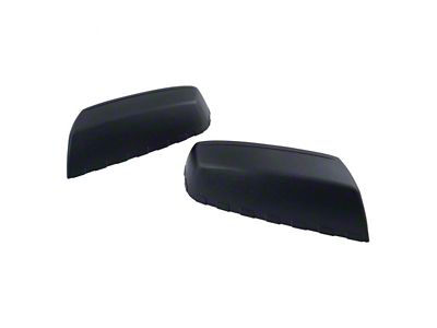 Mirror Caps; Textured Black (15-18 Silverado 2500 HD)