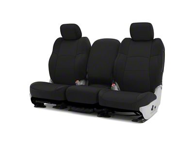 ModaCustom Wetsuit Front Seat Covers; Black (20-24 Silverado 2500 HD w/ Bench Seat)