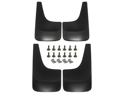 Mud Flap Splash Guards; Front and Rear (07-14 Silverado 2500 HD w/o OE Fender Flares)