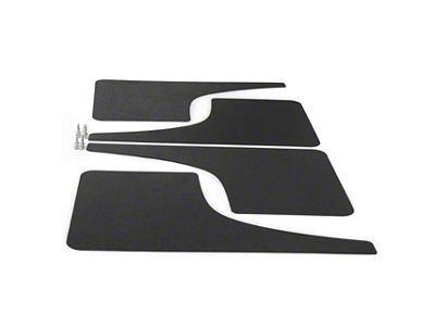 Mud Flaps; Front and Rear; Carbon Flash Metallic Vinyl (20-25 Silverado 2500 HD)
