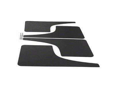 Mud Flaps; Front and Rear; Carbon Flash Metallic Vinyl (20-24 Silverado 2500 HD)