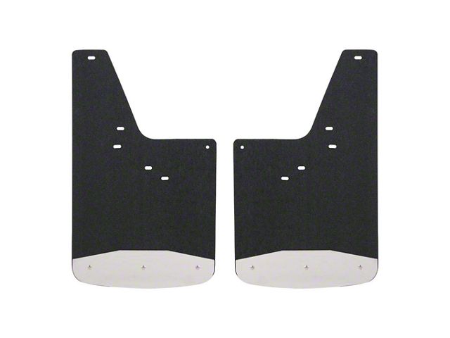 Textured Rubber Mud Guards; Front or Rear; 12-Inch x 20-Inch (15-19 Silverado 2500 HD)