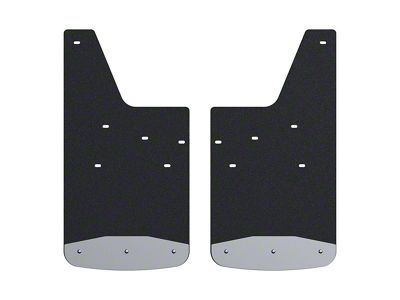 Textured Rubber Mud Guards; Rear; 12-Inch x 23-Inch (20-24 Silverado 2500 HD)