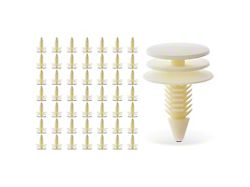 Nylon Door Trim Panel Retainers; 50-Piece (07-19 Silverado 2500 HD)