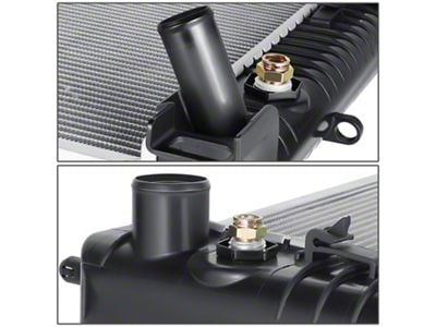 OE Style Aluminum Radiator with 3/8-Inch Quick Disconnect Fittings (01-02 8.1L Silverado 2500 HD w/ Automatic Transmission)