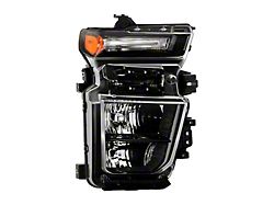 OE Style Headlight; Black Housing; Clear Lens; Passenger Side (20-23 Silverado 2500 HD w/ Factory Halogen Headlights)