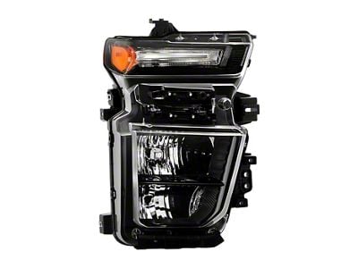 OE Style Headlight; Black Housing; Clear Lens; Passenger Side (20-23 Silverado 2500 HD w/ Factory Halogen Headlights)