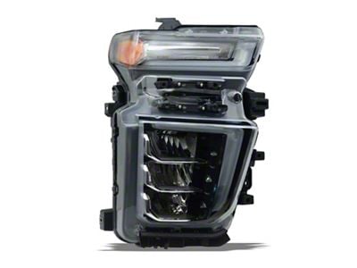 OE Style Headlight; Black Housing; Clear Lens; Passenger Side (20-23 Silverado 2500 HD w/ Factory LED Headlights)