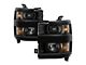 OE Style Headlights; Black Housing; Clear Lens (15-19 Silverado 2500 HD w/ Factory Halogen Headlights)