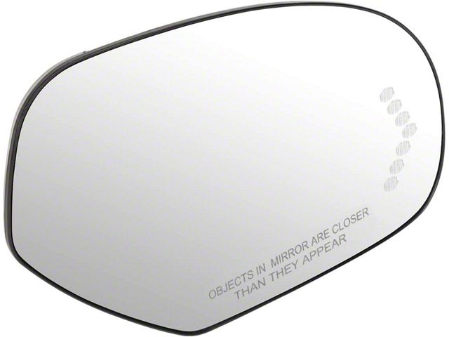 OE Style Heated Mirror Glass with Turn Signal; Passenger Side (07-14 Silverado 2500 HD)