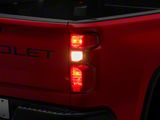 OE Style Tail Light; Chrome Housing; Red Lens; Passenger Side (20-23 Silverado 2500 HD w/ Factory Halogen Tail Lights)
