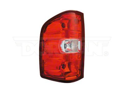 OE Style Tail Light; Chrome Housing; Red/Clear Lens; Driver Side (07-14 Silverado 2500 HD)