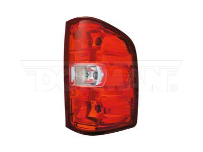 OE Style Tail Light; Chrome Housing; Red/Clear Lens; Passenger Side (07-14 Silverado 2500 HD)