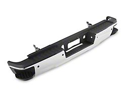 OEM Style Rear Bumper; Pre-Drilled for Backup Sensors; Chrome (15-19 Silverado 2500 HD)