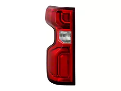 OEM Style Tail Light; Black Housing; Red/Clear Lens; Driver Side (20-24 Silverado 2500 HD w/ Factory LED Tail Lights)