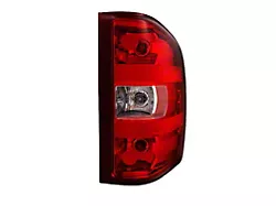 OEM Style Tail Light; Chrome Housing; Red/Clear Lens; Passenger Side (07-14 Silverado 2500 HD)